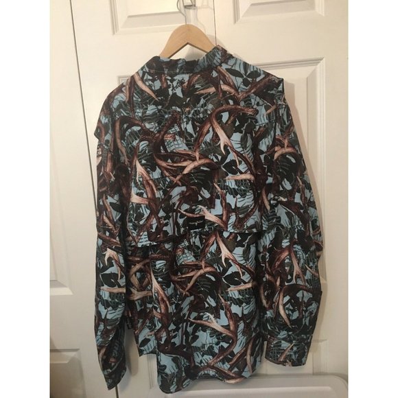 New Hidden‎ Antler Men's Camo Long Sleeve Vented Back Hunting Shirt Sz L NWT - Picture 9 of 10